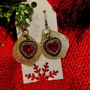 Hand Crafted, leather earring